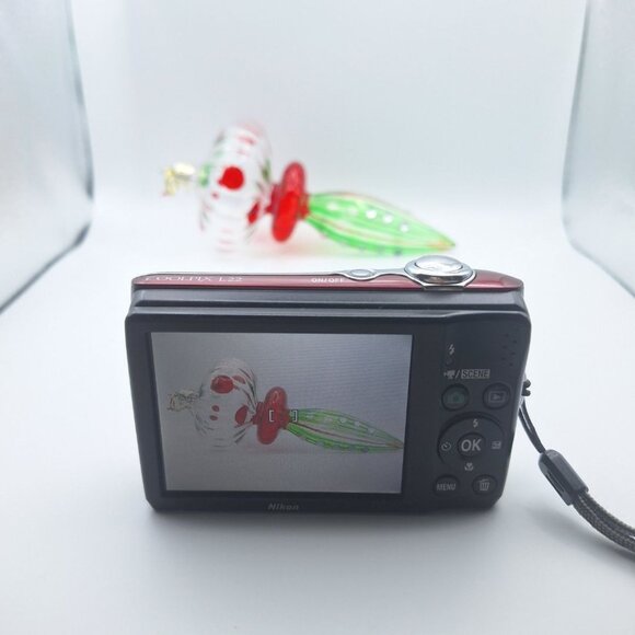 Nikon Red Coolpix L22 Digital Camera 12.0MP 3.6 Optical Zoom Tested Works Travel - Picture 1 of 8